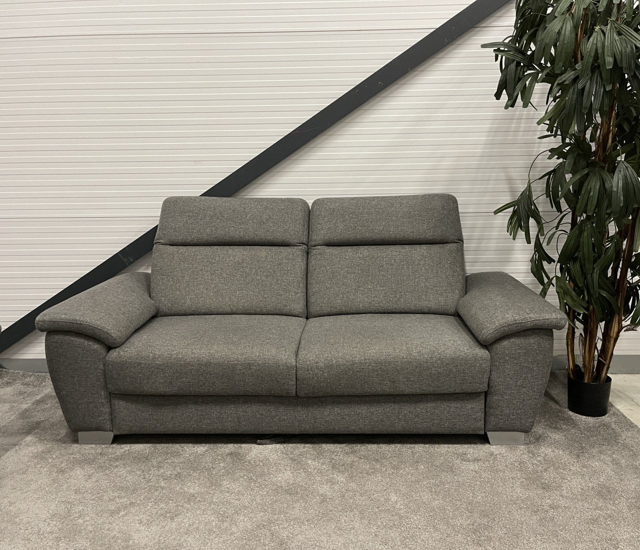 GRATIS LEVERING HEEL NL Design H&H 2x3 Zits Stoffen Bankstel + Slaapfunctie