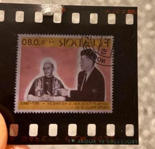 Verzameling Filmstroken met Postzegels