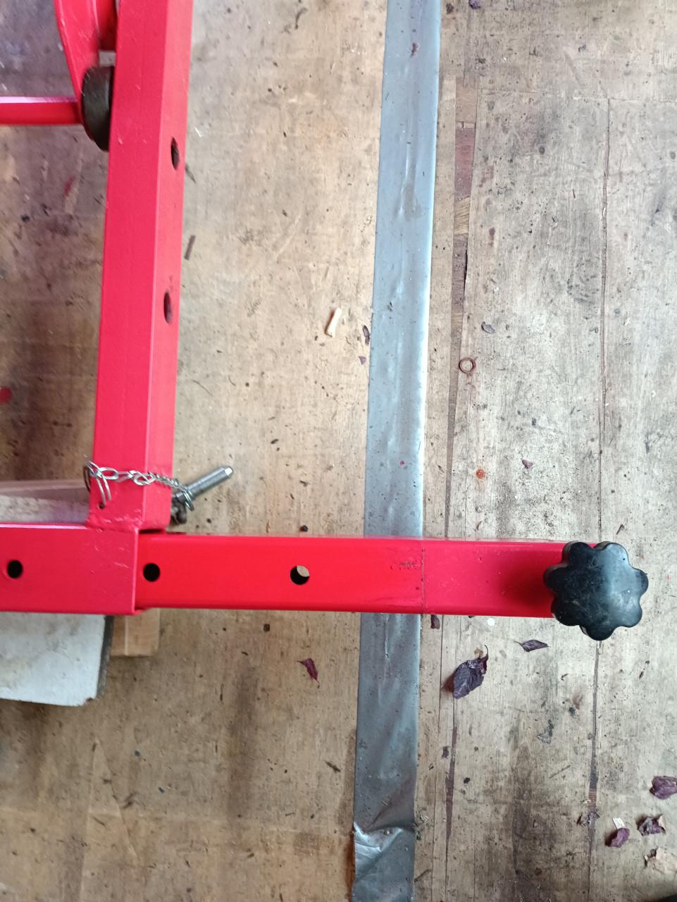 Zware stalen Hydraulische hefbrug tot een gewicht van 450 kg.