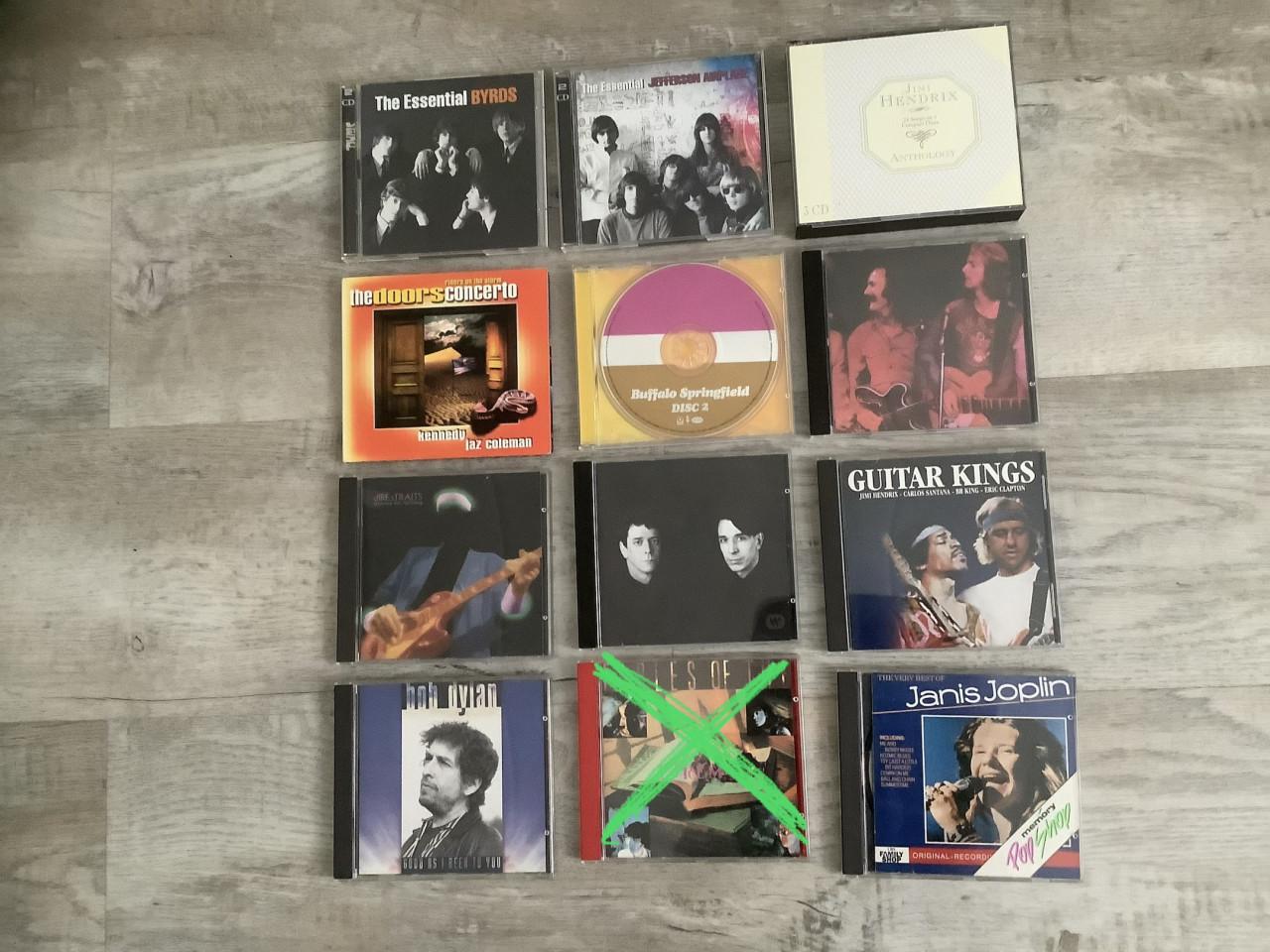14 Rock CD’s - Jaren ‘60/‘70/‘80