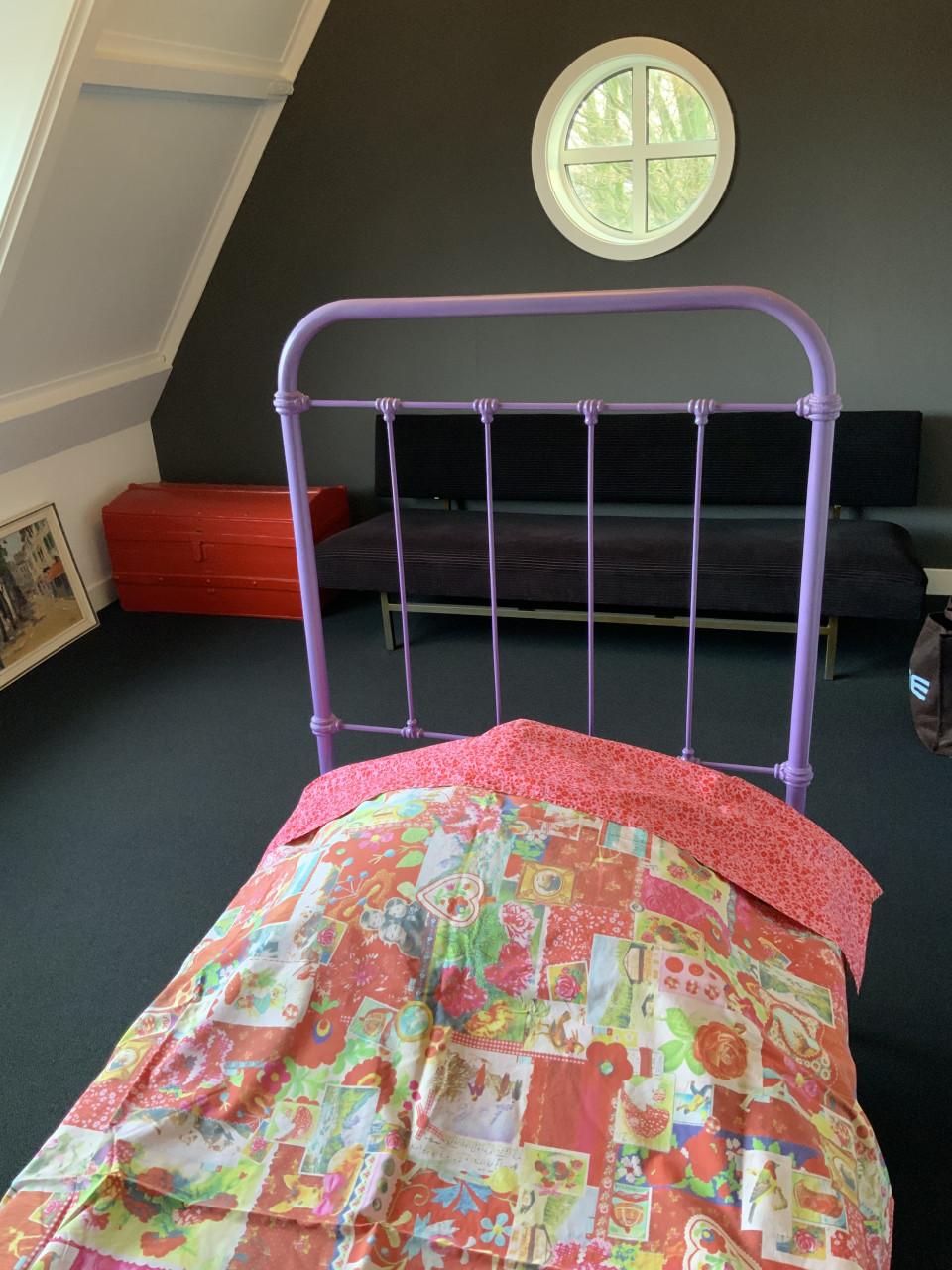 Vintage Frans spijlenbed