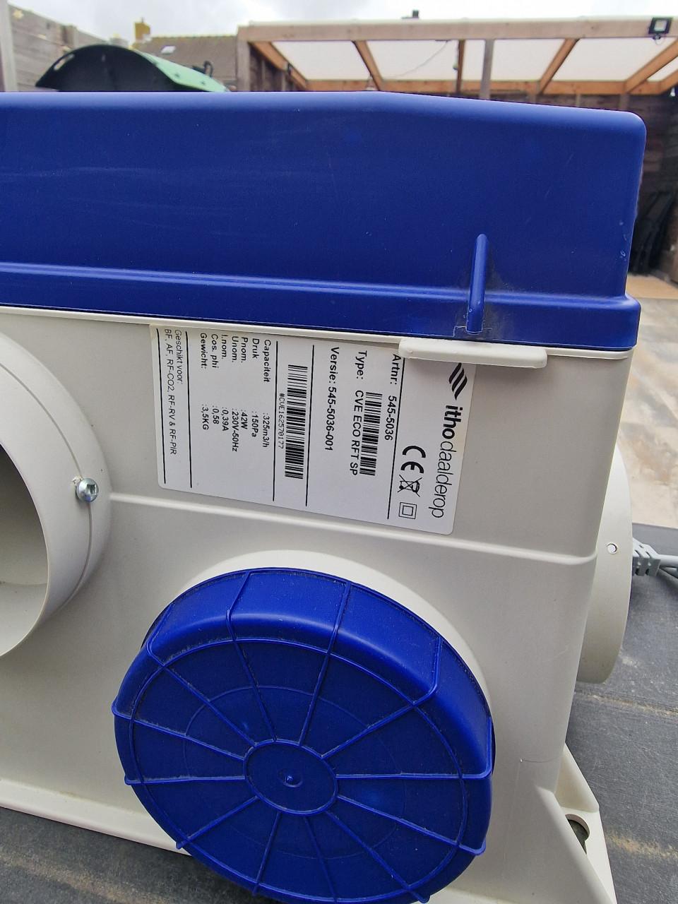 Mechanische ventilatiebox