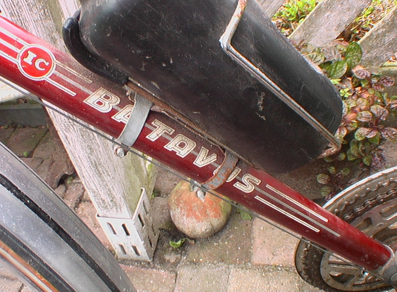Oldtimer sport fiets batavis 14 versnellingen rees stuur