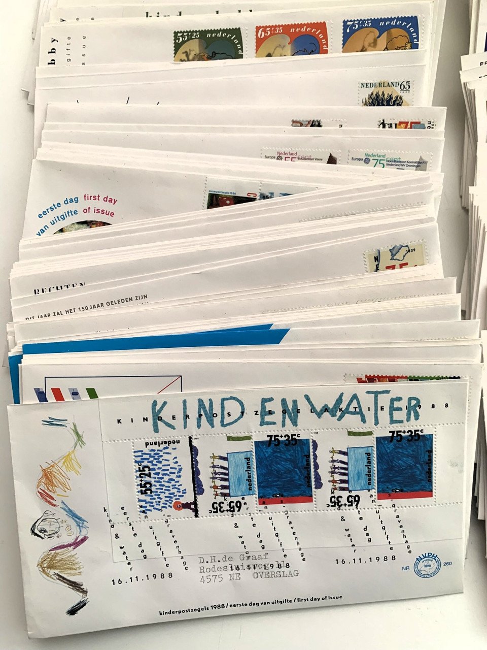 FDC Eerste dag enveloppen 1002 stuks