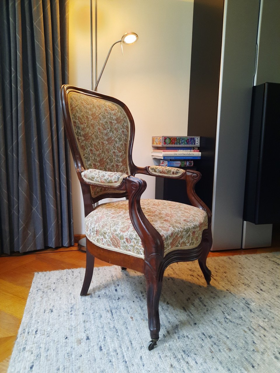 Antieke Voltaire fauteuil