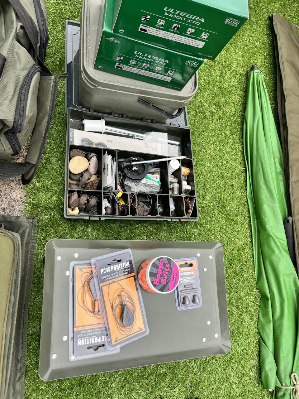 Compleet karper set zo goed als nieuw, nash, shimano, Trakker,