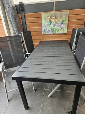 Tuintafel met 4 stoelen