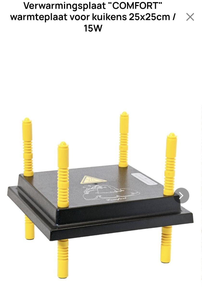 Gezocht Warmteplaat voor kuikens