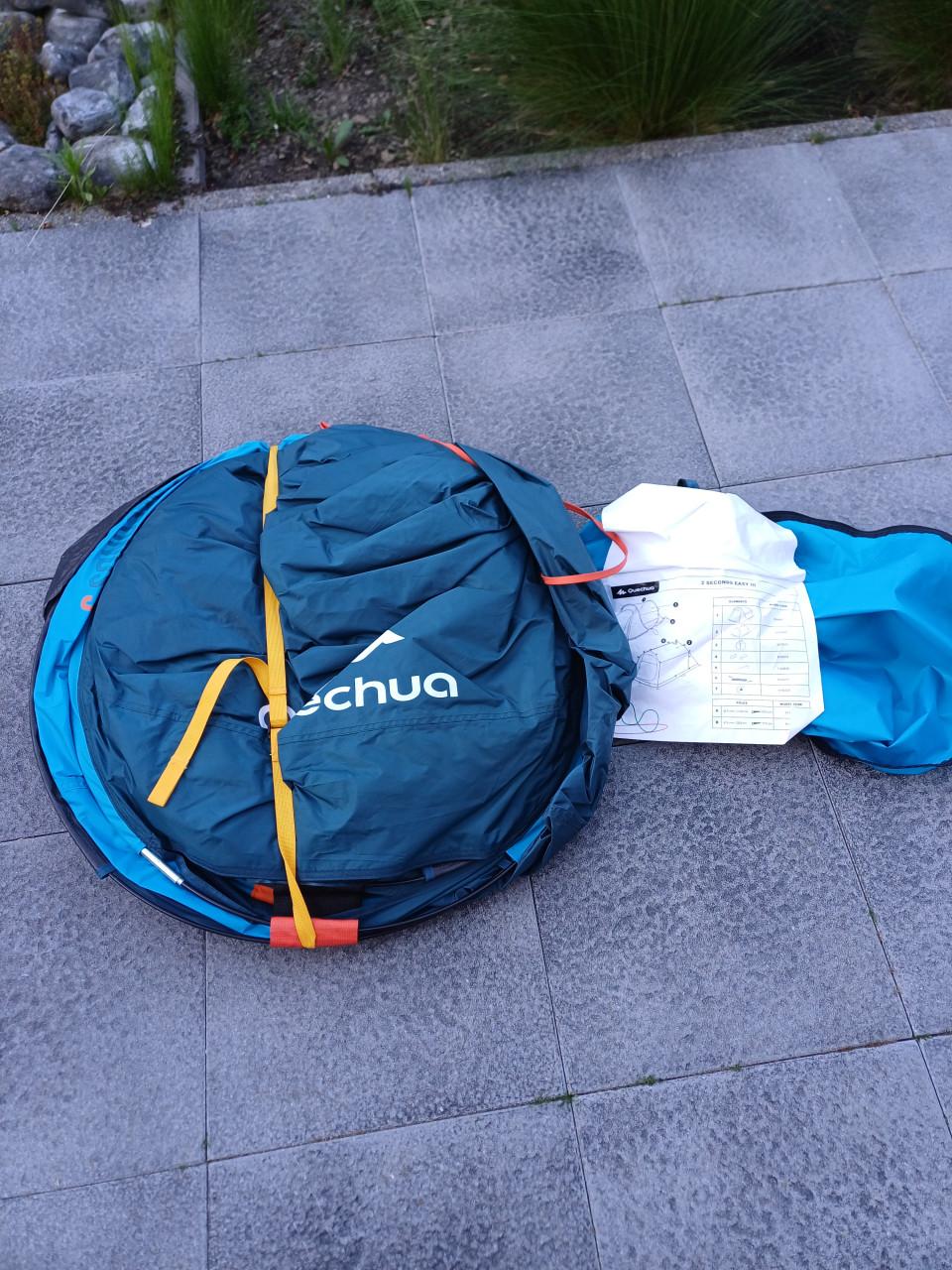 Quechua opgooi tent 3 personen