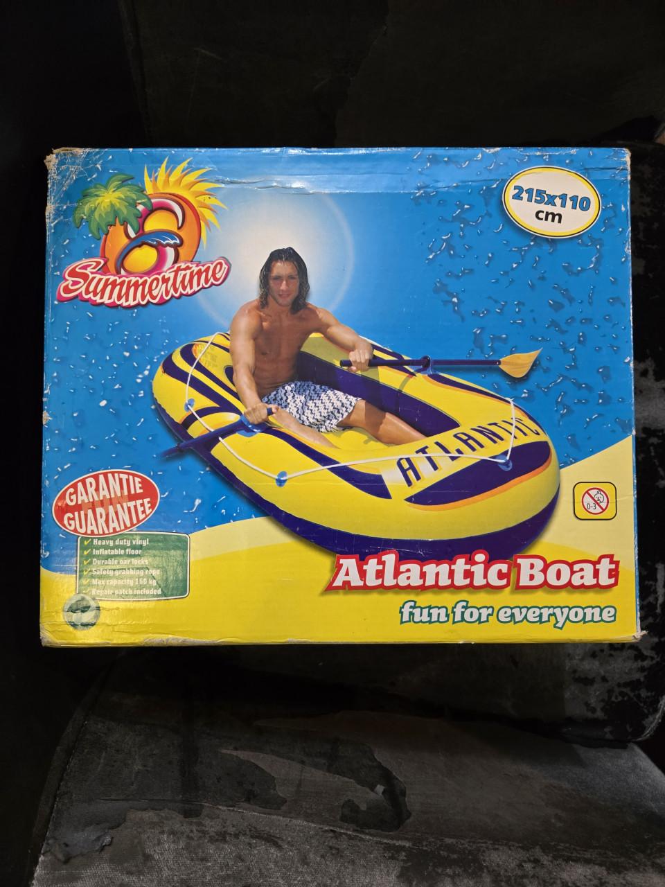 Opblaasbare recreatieboot  Summertime, model Atlantic Boat 215 x 110 cm.