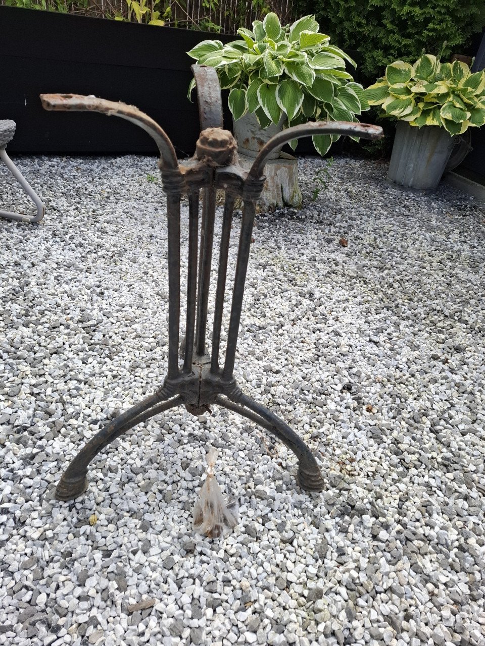 Gietijzeren onderstel