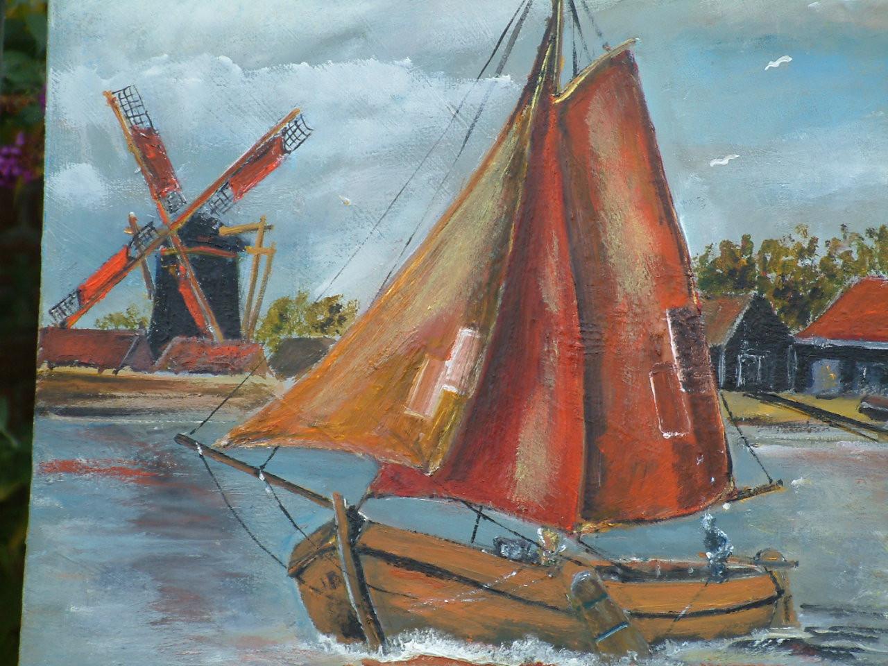 -Arnemuiden-Veere -Vlissingen oude visserij op de zeil