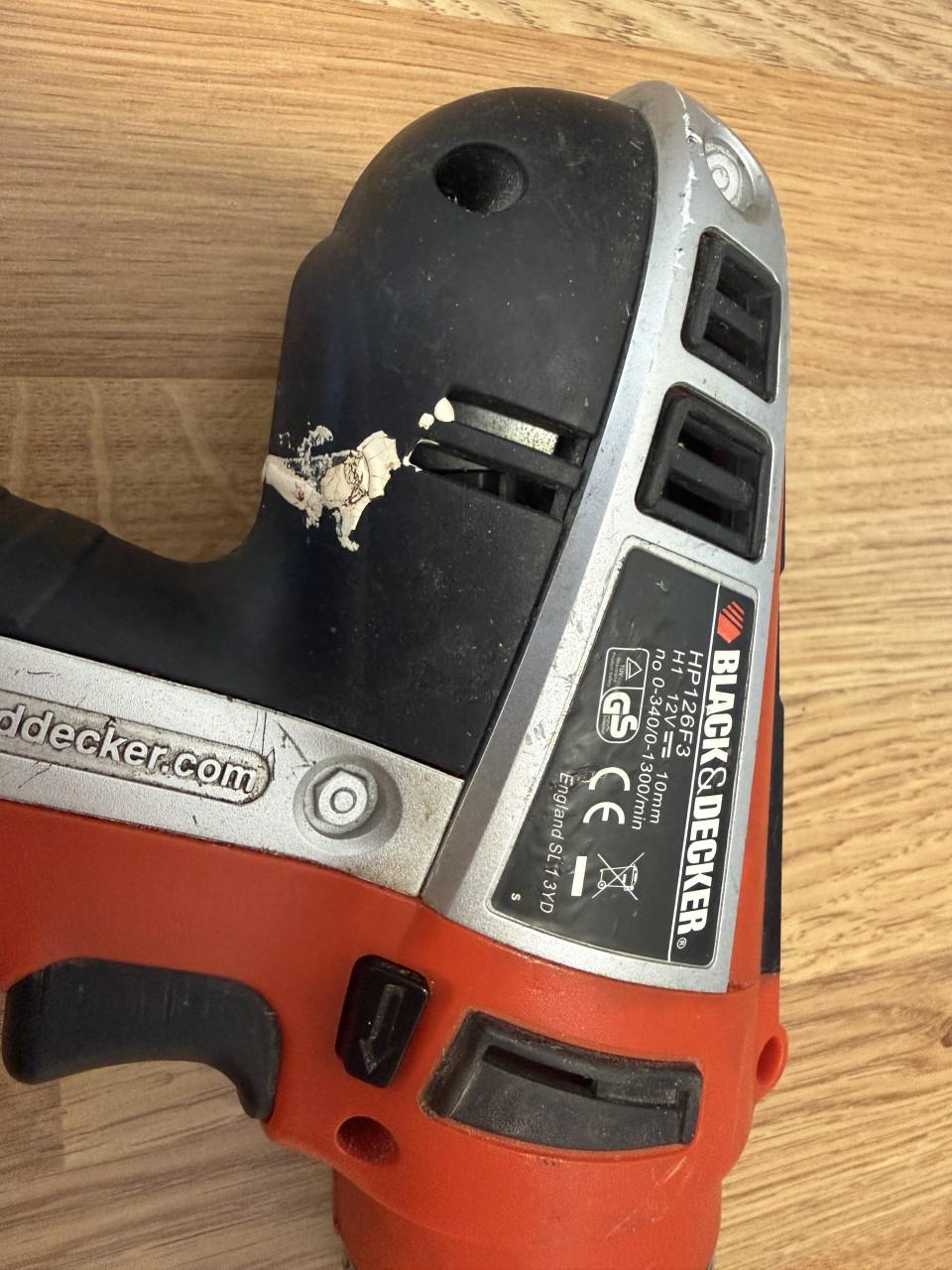 Schroefboormachine met accu en zonder oplader