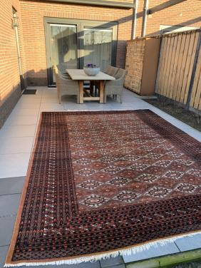 ✨Schitterend Sfeervol Groot Handgeknoopt Vintage Vloerkleed ✨4x3 m.