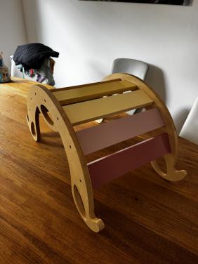 Houten montessori klimrek/balansboard- merk joyz