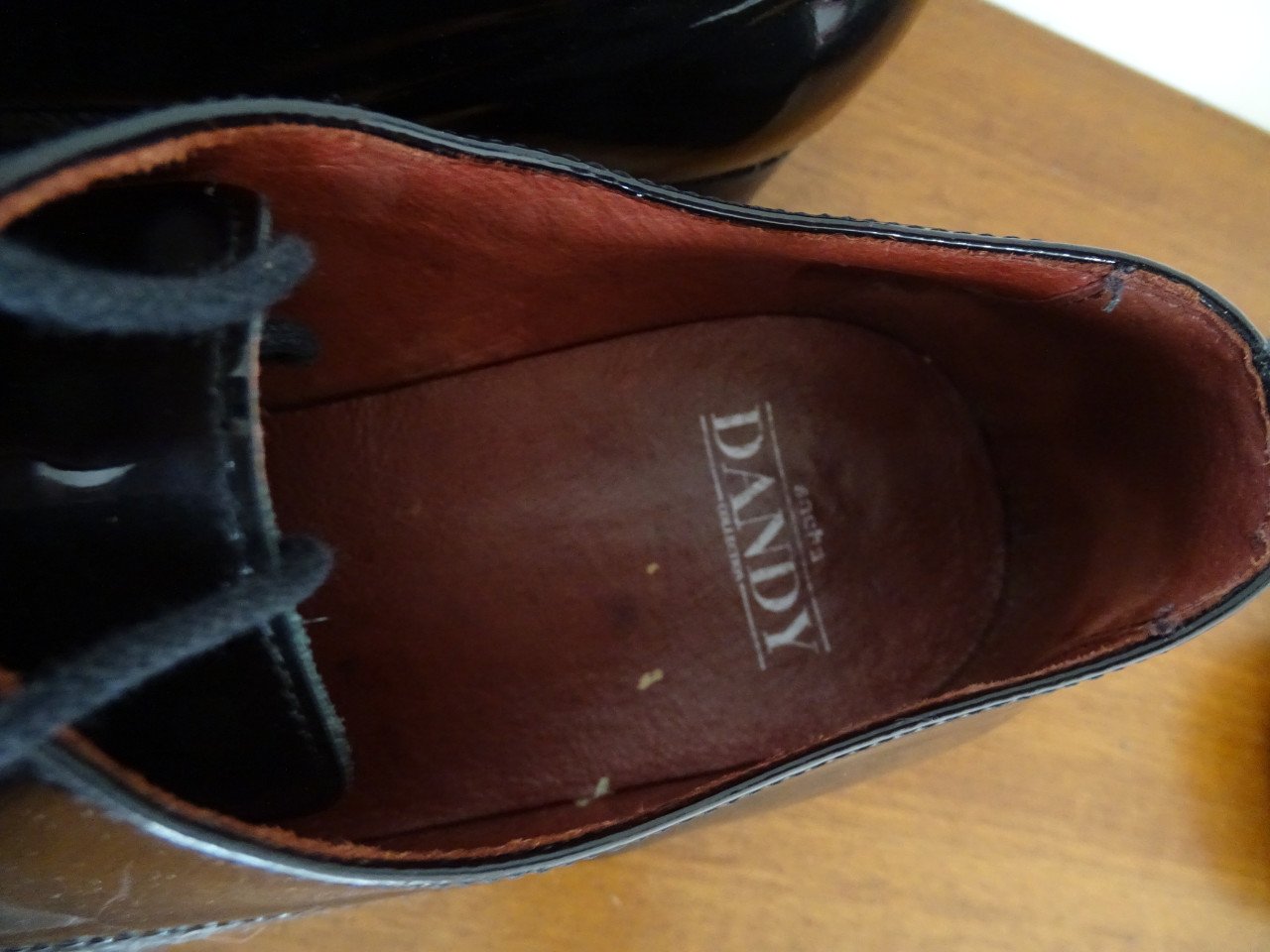 Hippe Italiaanse schoenen Lak en ruit Mt 45