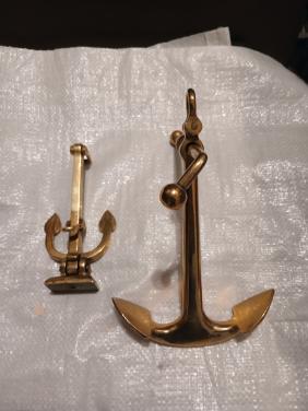 Decoratie ankers messing
