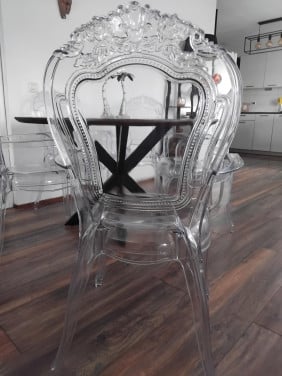 Ghost eetkamerstoelen  6 stuks