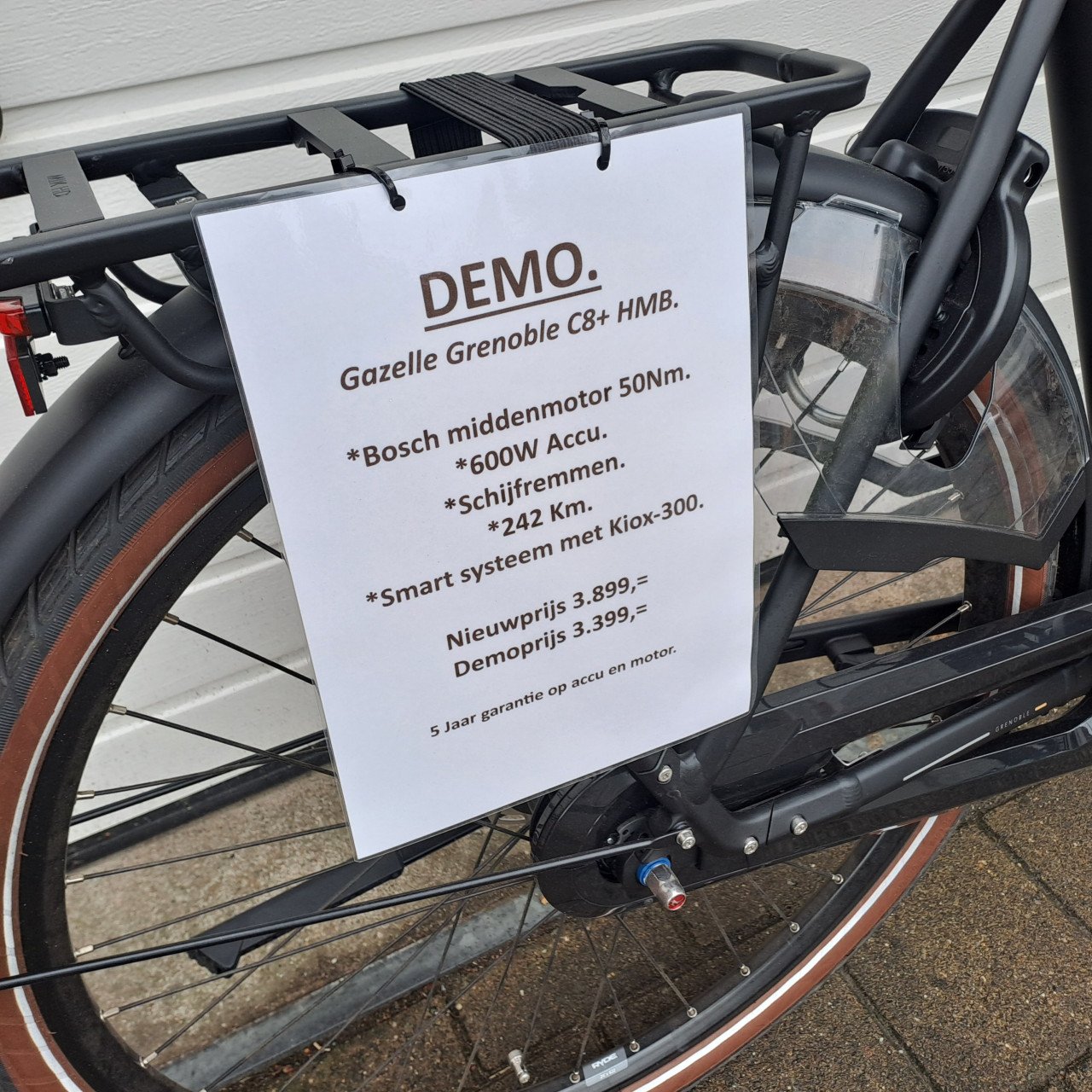 Gazelle Grenoble C8+ HMB H61 (Demo). van 3899,= voor 3399,=