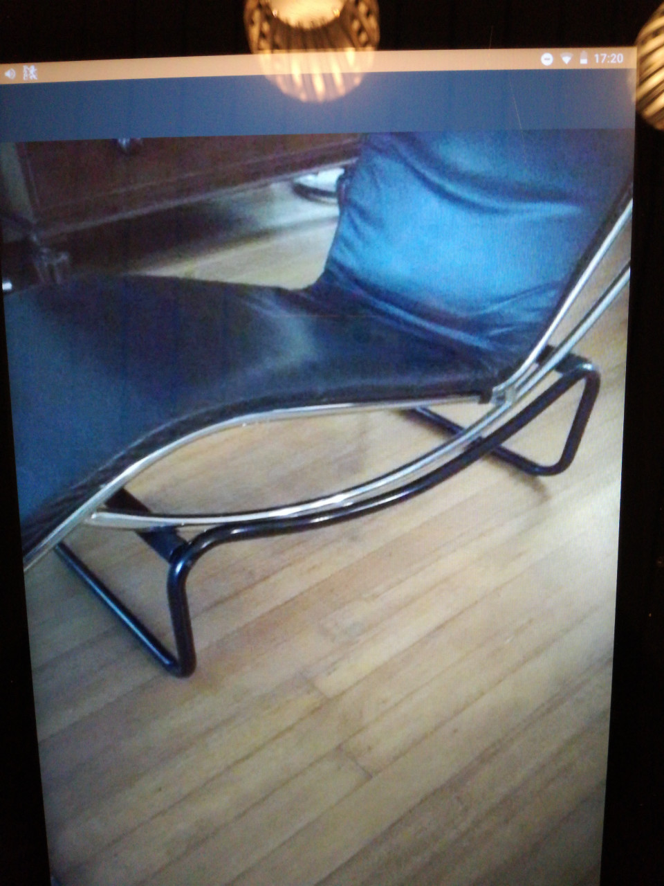Chaise longue Le Corbusier LC4 Classina Replica, leer