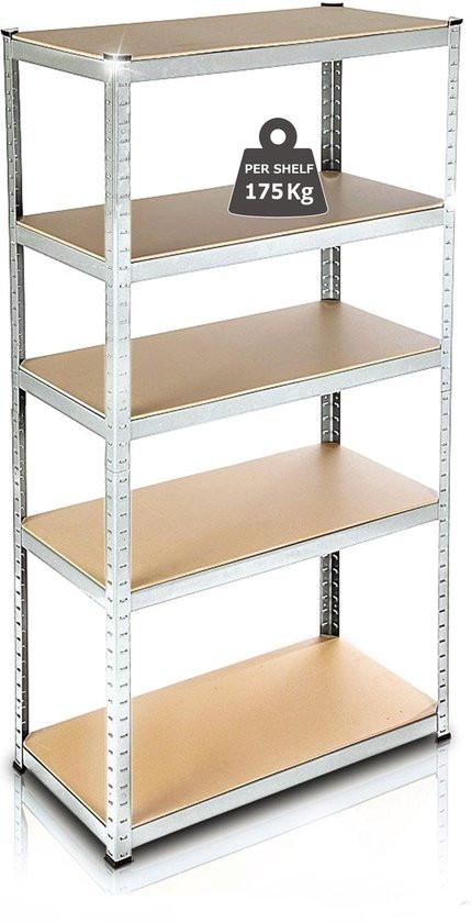 Opbergrek 180x90cm  stellingkast  stellingrek magazijnkast 5 planks 175kg