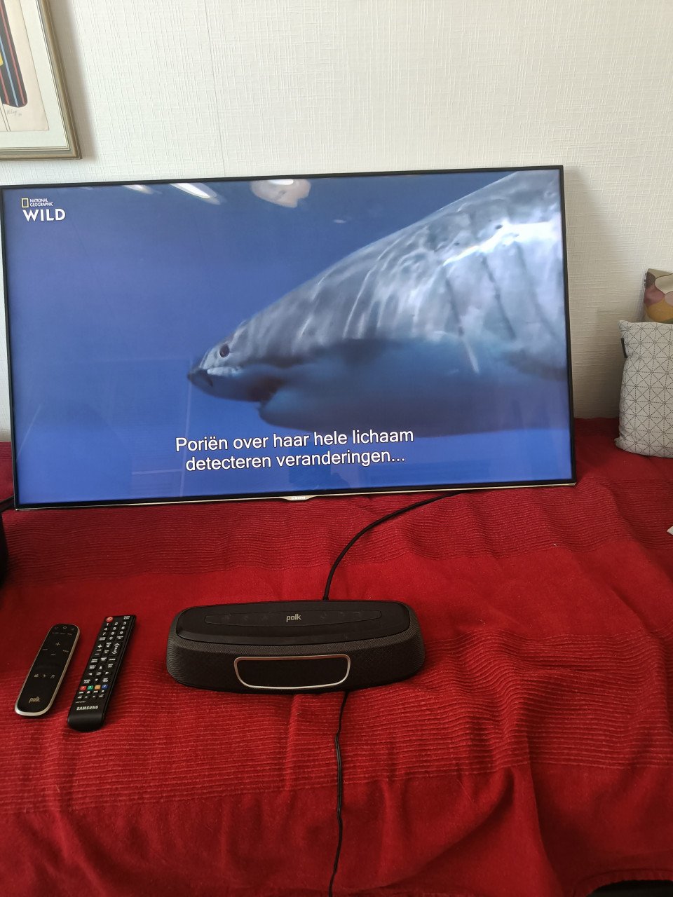 TV met soundbar