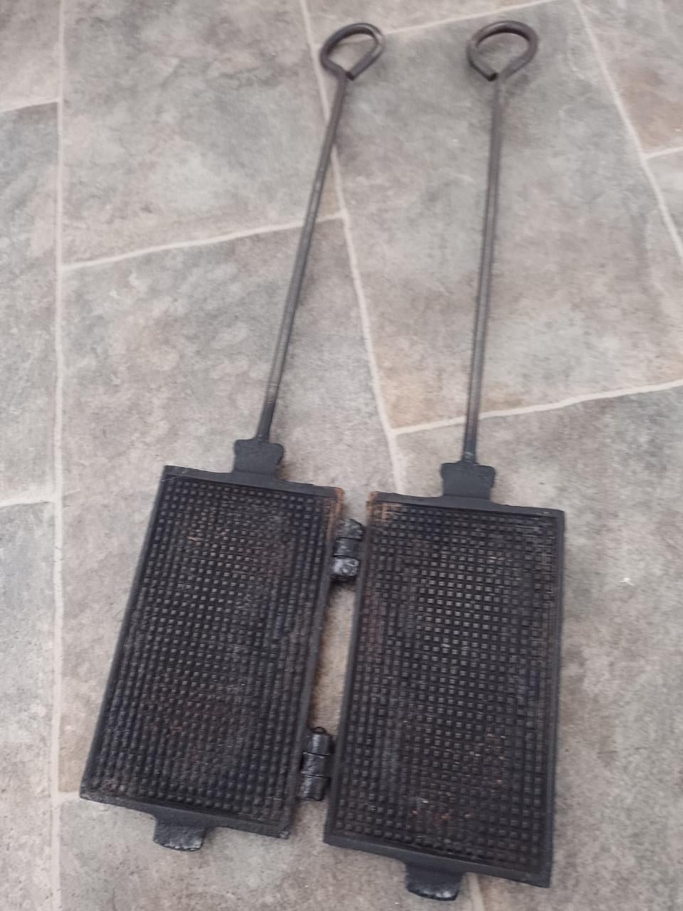 Wafelijzer, voor nieuwjaarswafeltjes