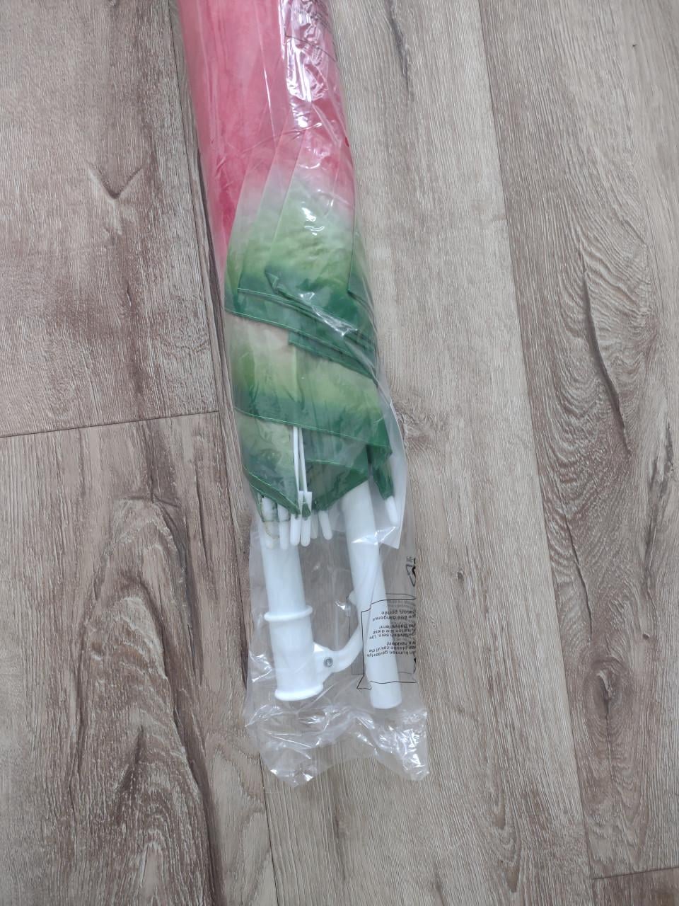 Nieuwe rood groene watermeloen parasol, strandparasol.