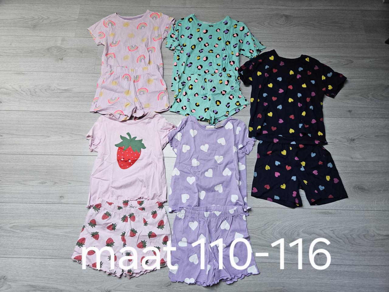 Shortama's meisjes maat 110-116
