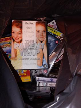 Zak vol dvd met diverse dvds horror en familie films