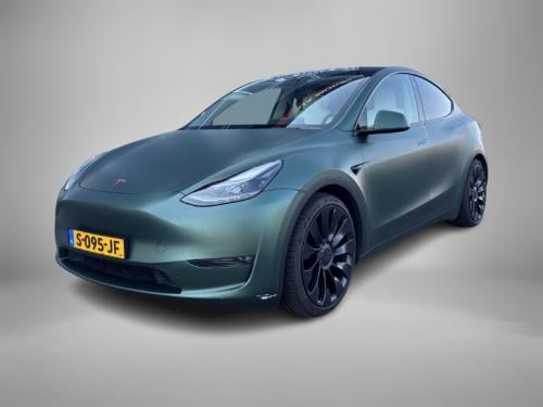 Tesla Model Y performance awd 75 kwh leder | parkeercamera | schuif-kanteld