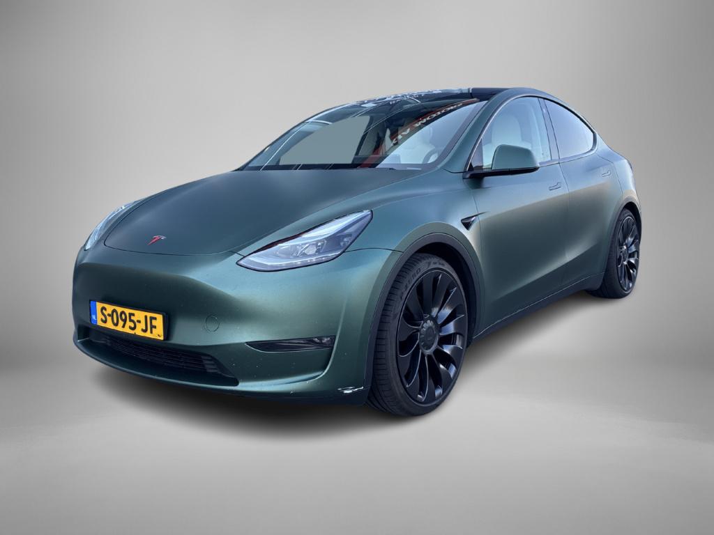 Tesla Model Y performance awd 75 kwh leder | parkeercamera | schuif-kanteld