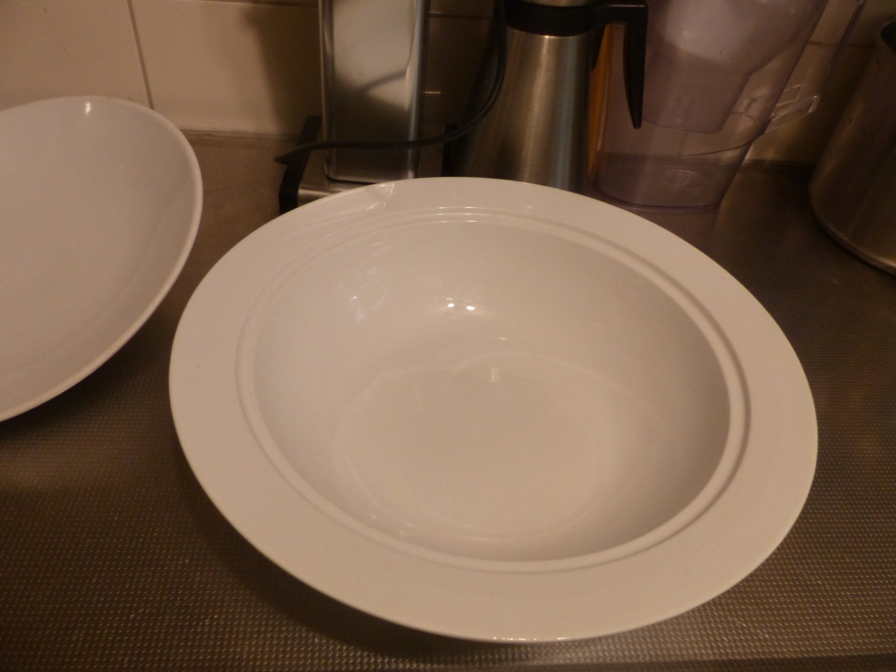 Witte schaal Danish Design Swan of Denmark nieuw ZEER GROOT