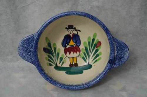 Frans aardewerk schaaltje/papschotel igst.