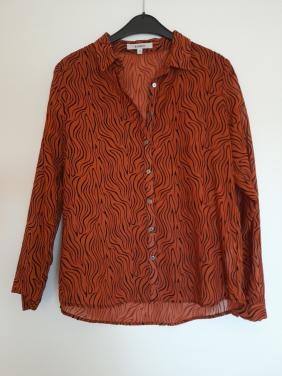 Bruine blouse garcia maat m