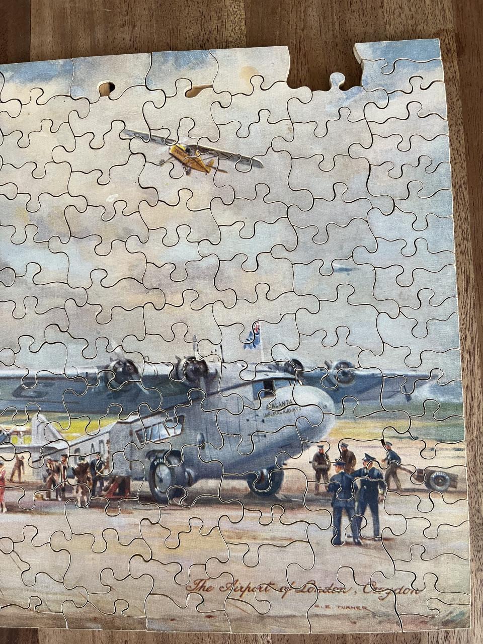 Dunlop vintage puzzel Croydon airport
