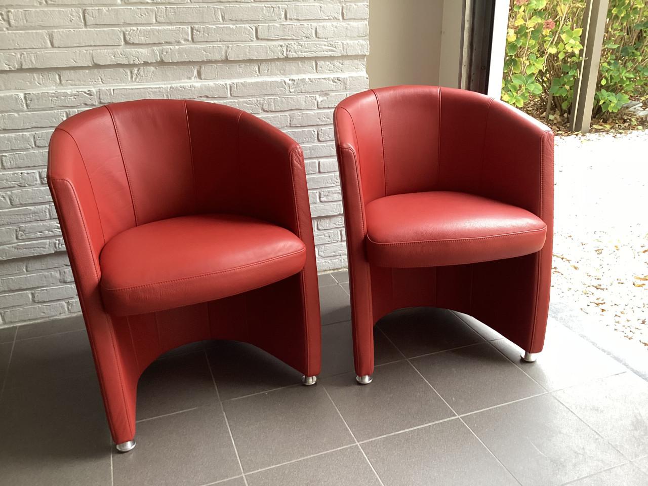 Rolf Benz stoelfauteuils(RB7300)per 2 of 4 stuks(als nieuw