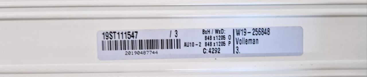 Luxaflex witte smalle lamellen horizontaal