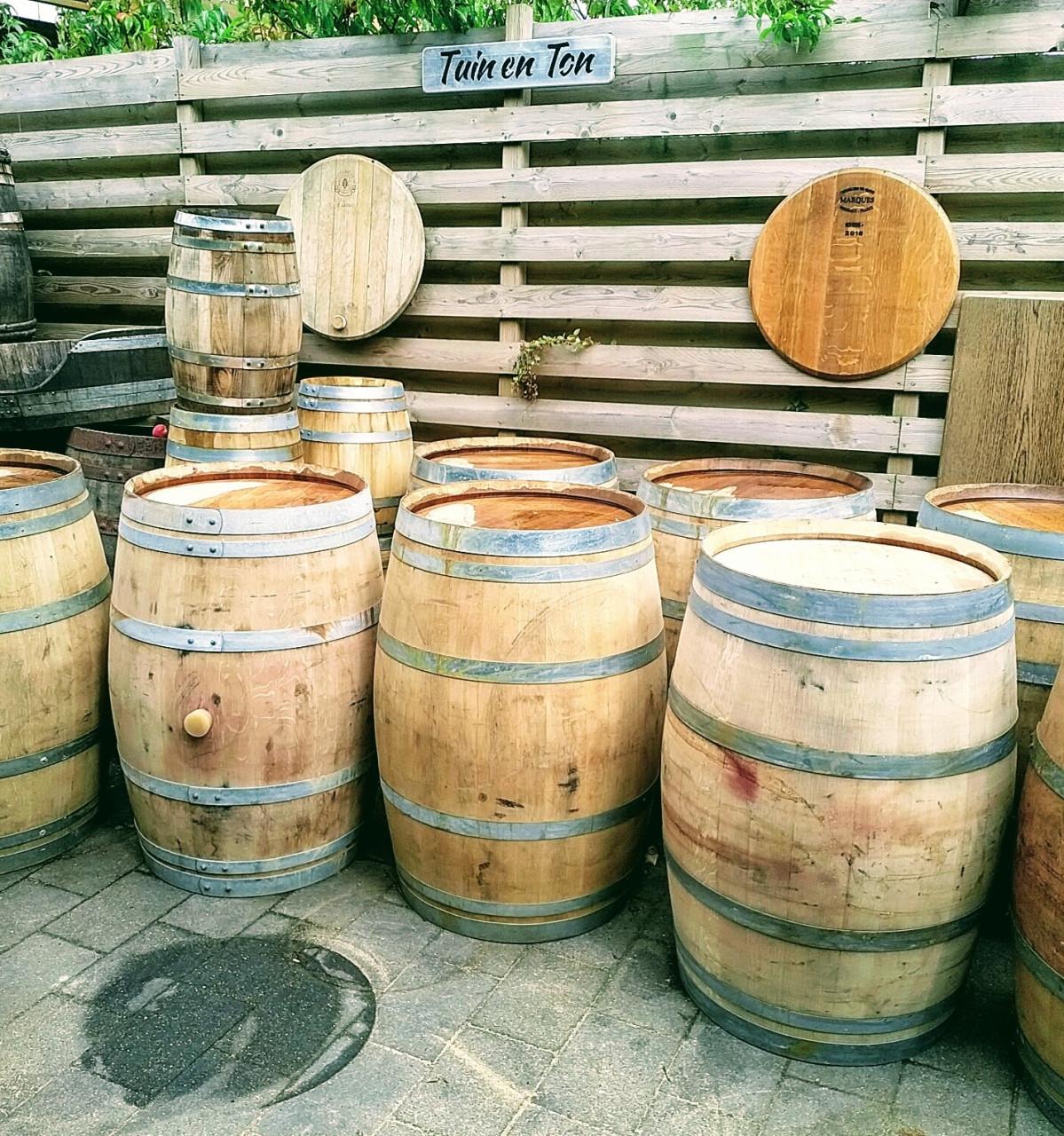 Drinkbak groot, eiken kuipen 110 liter