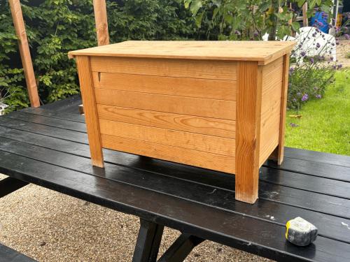 Houten kist - speelgoedkist
