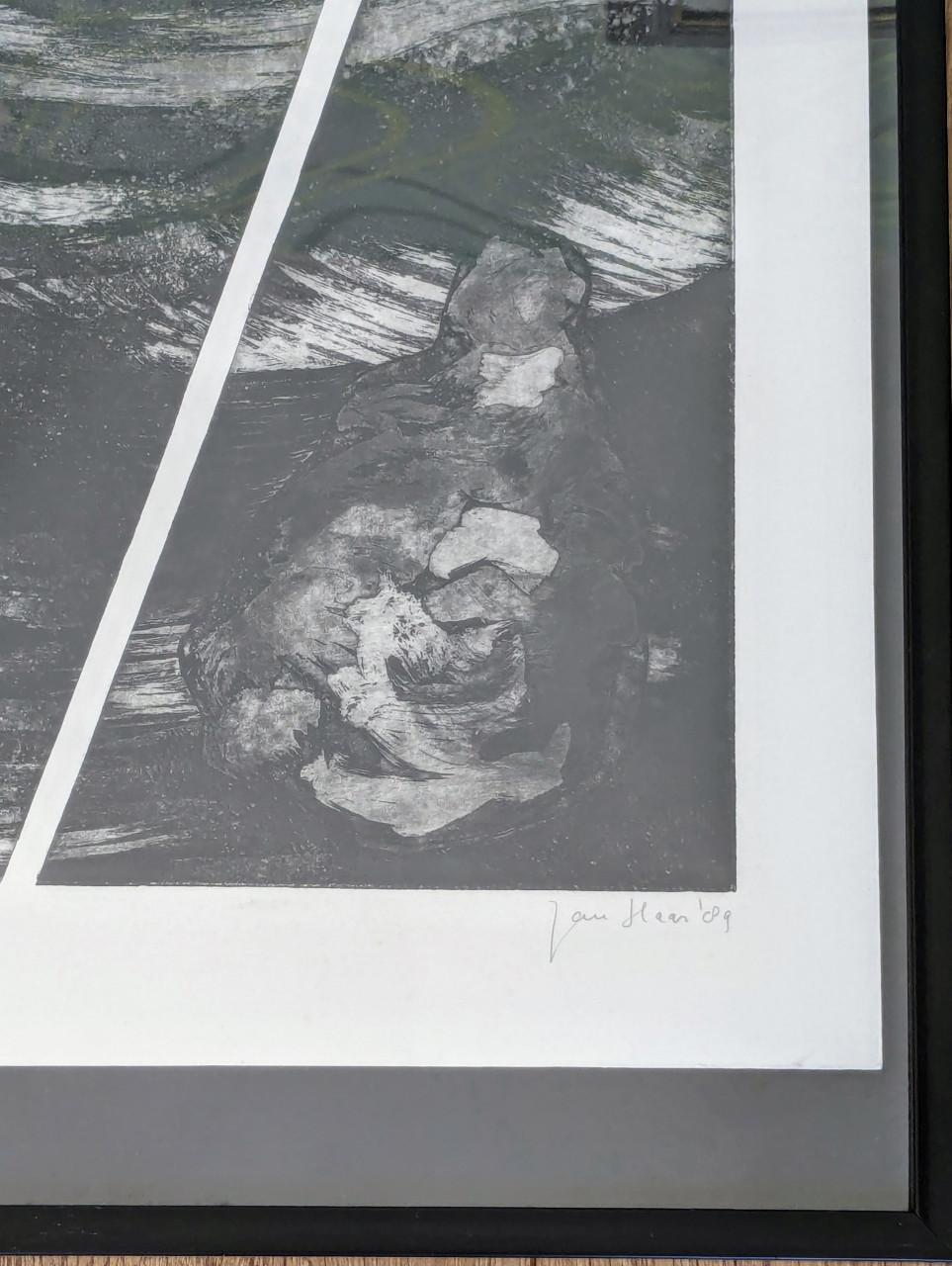 Twee kunstwerken van de Vlissingse kunstenaar Jan Haas,