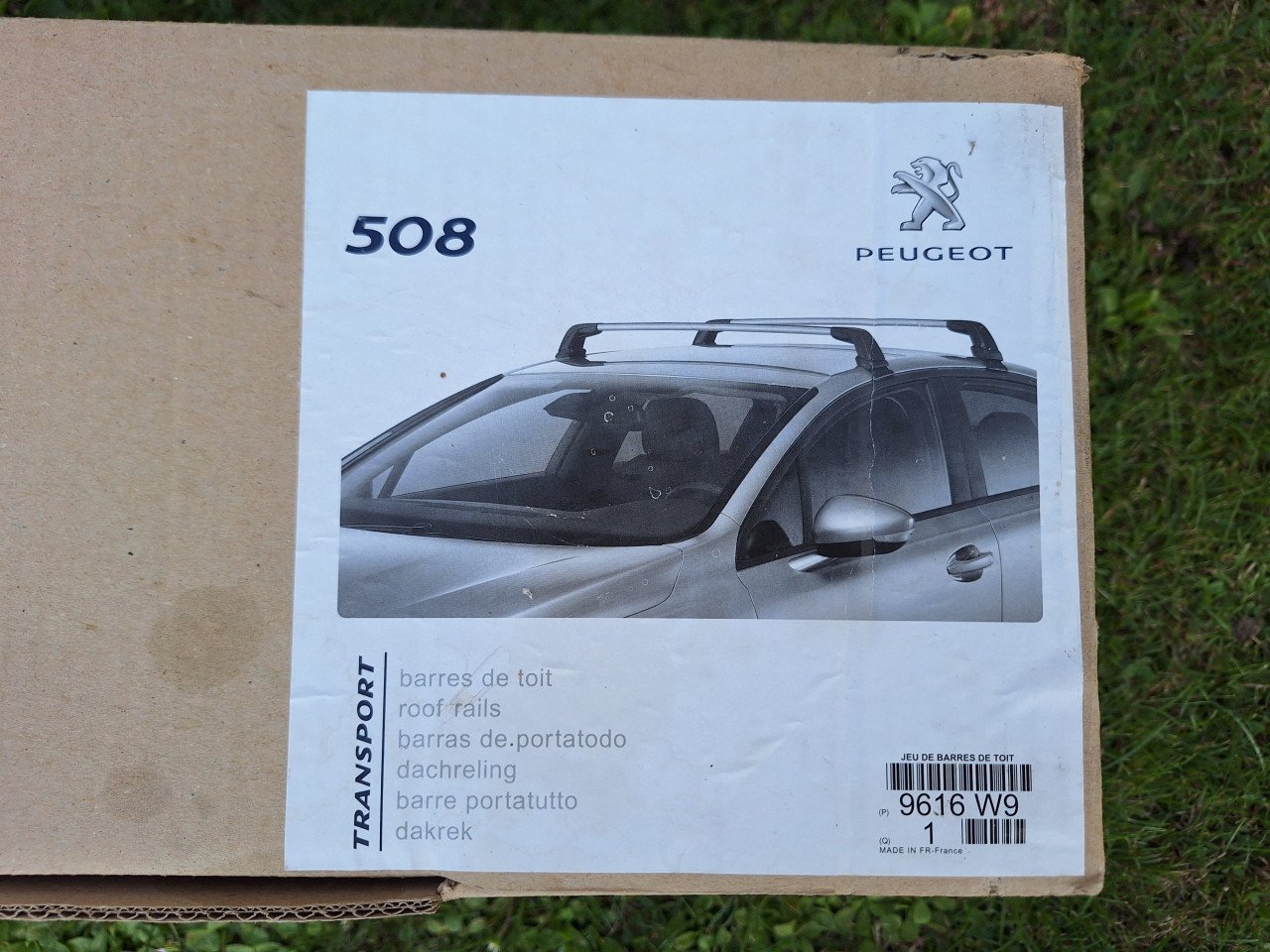 Dakdragers voor Peugeot 508 sedan, Mk1
