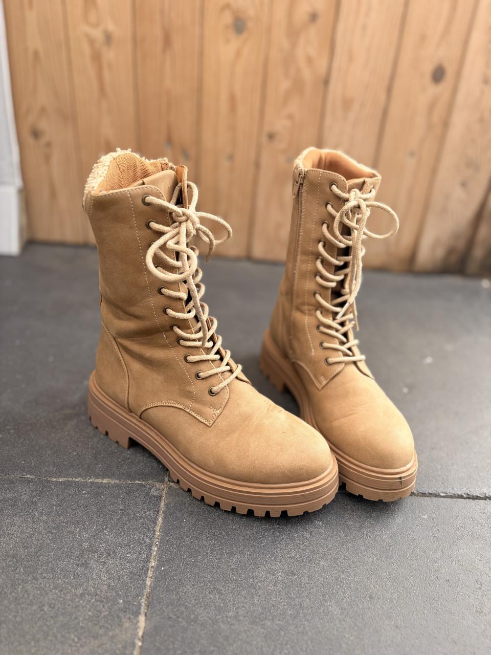 Dames boots enkellaarsjes maat 36 – beige/camel 🤎