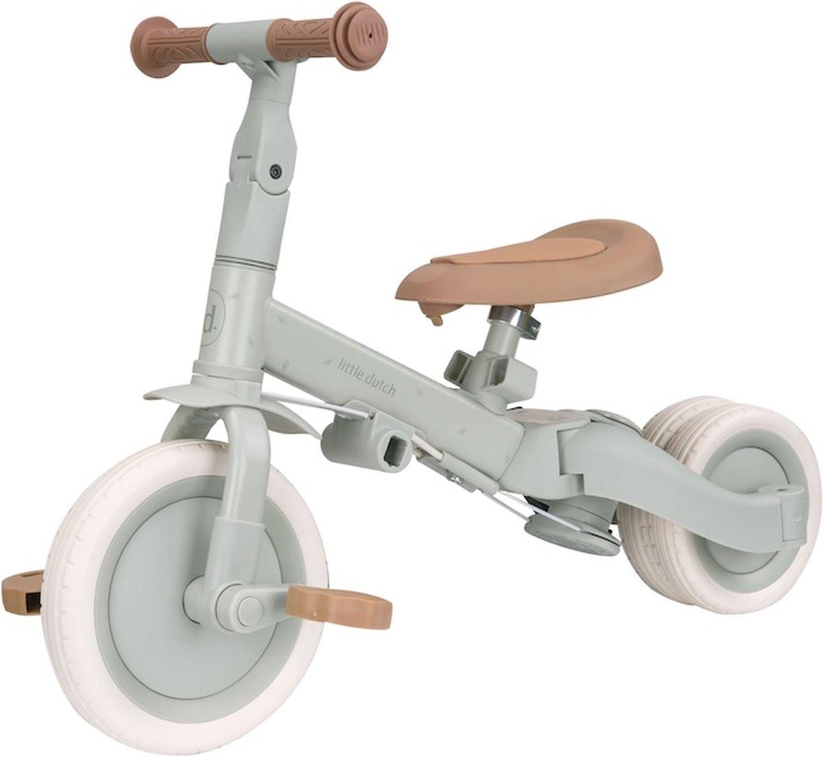 Little Dutch 3 in 1 driewieler groen