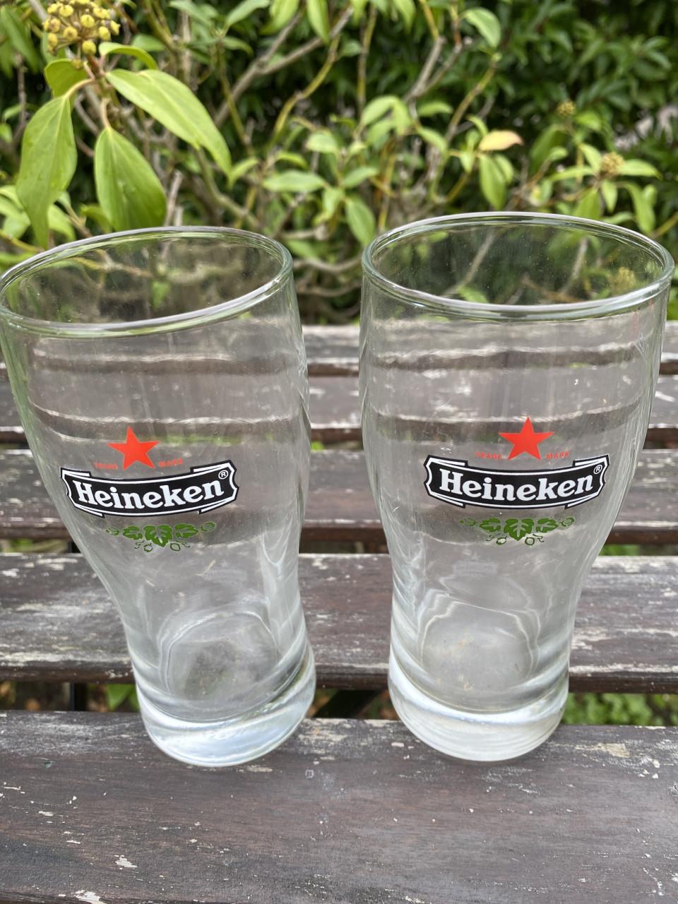 Heineken bierglazen