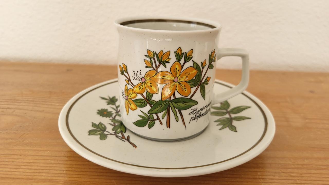 Winterling kop en schotel (Bavaria - Douwe Egberts)