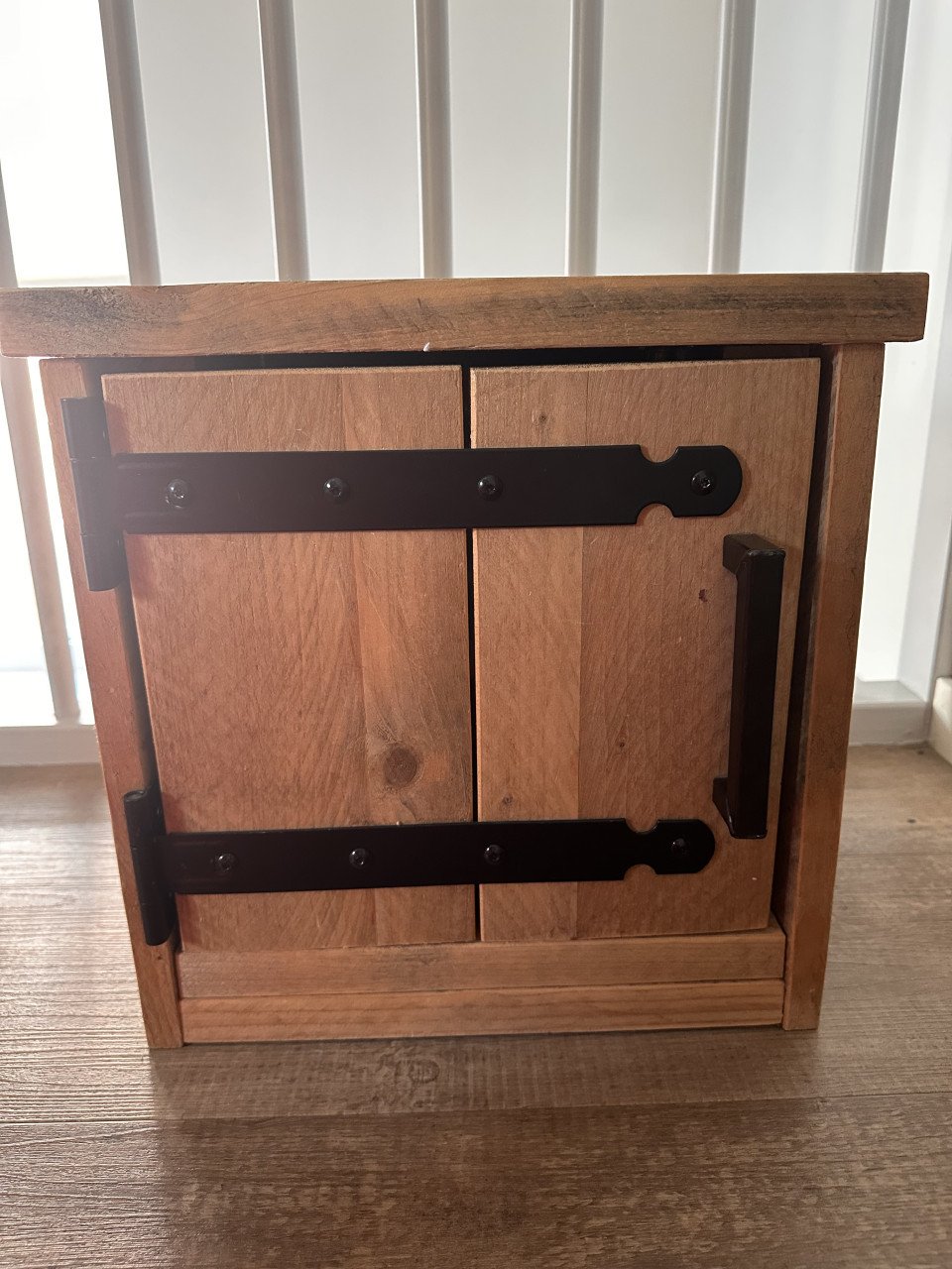 Steigerhouten bed, perfecte staat