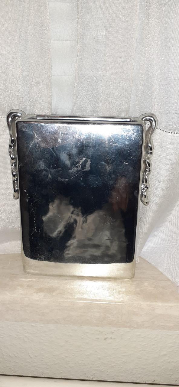 10x Bloempotten * Zilver * + Beeldjes 9x / onderzetters 10x *** Silver ***