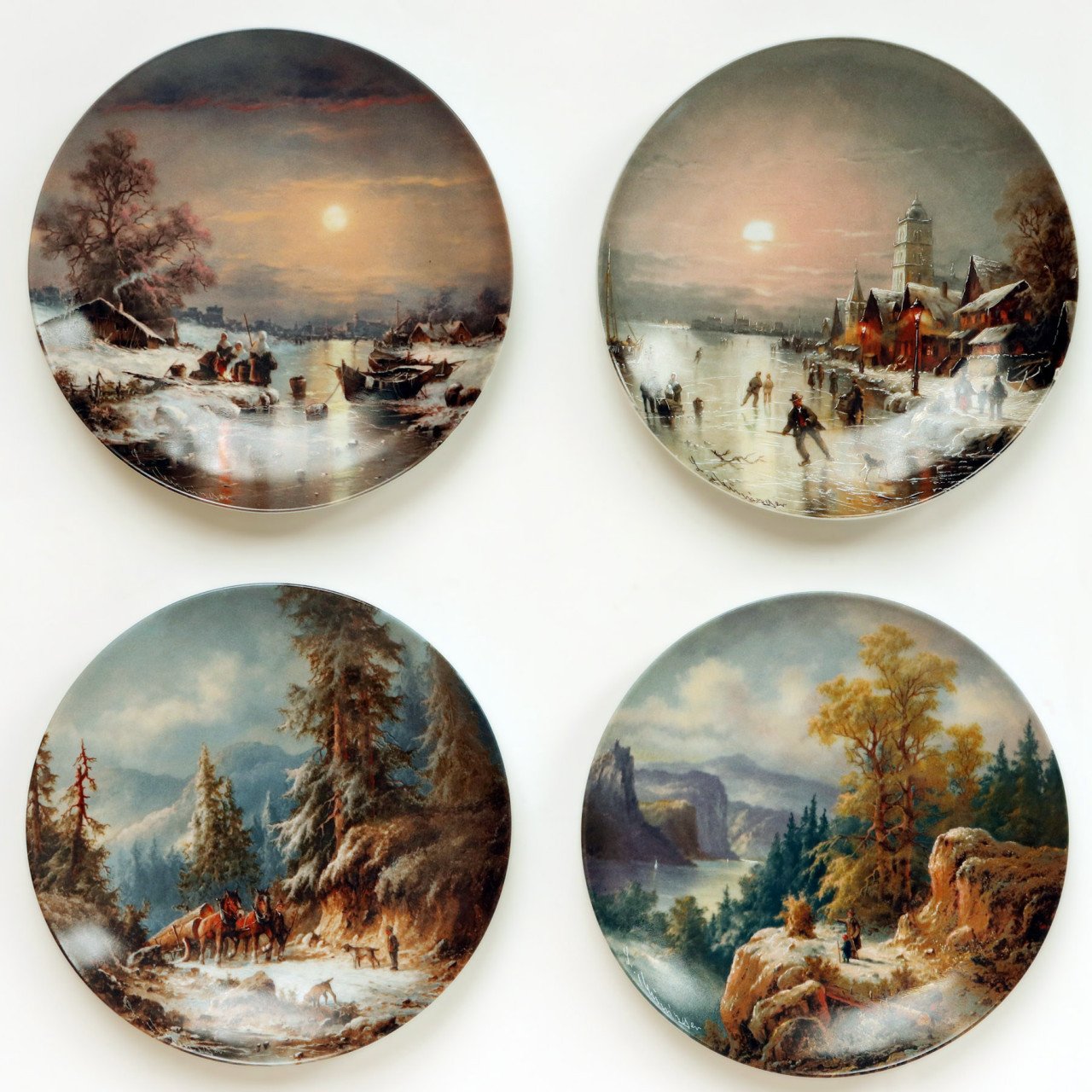 Wandborden "Romantische winterimpressies"