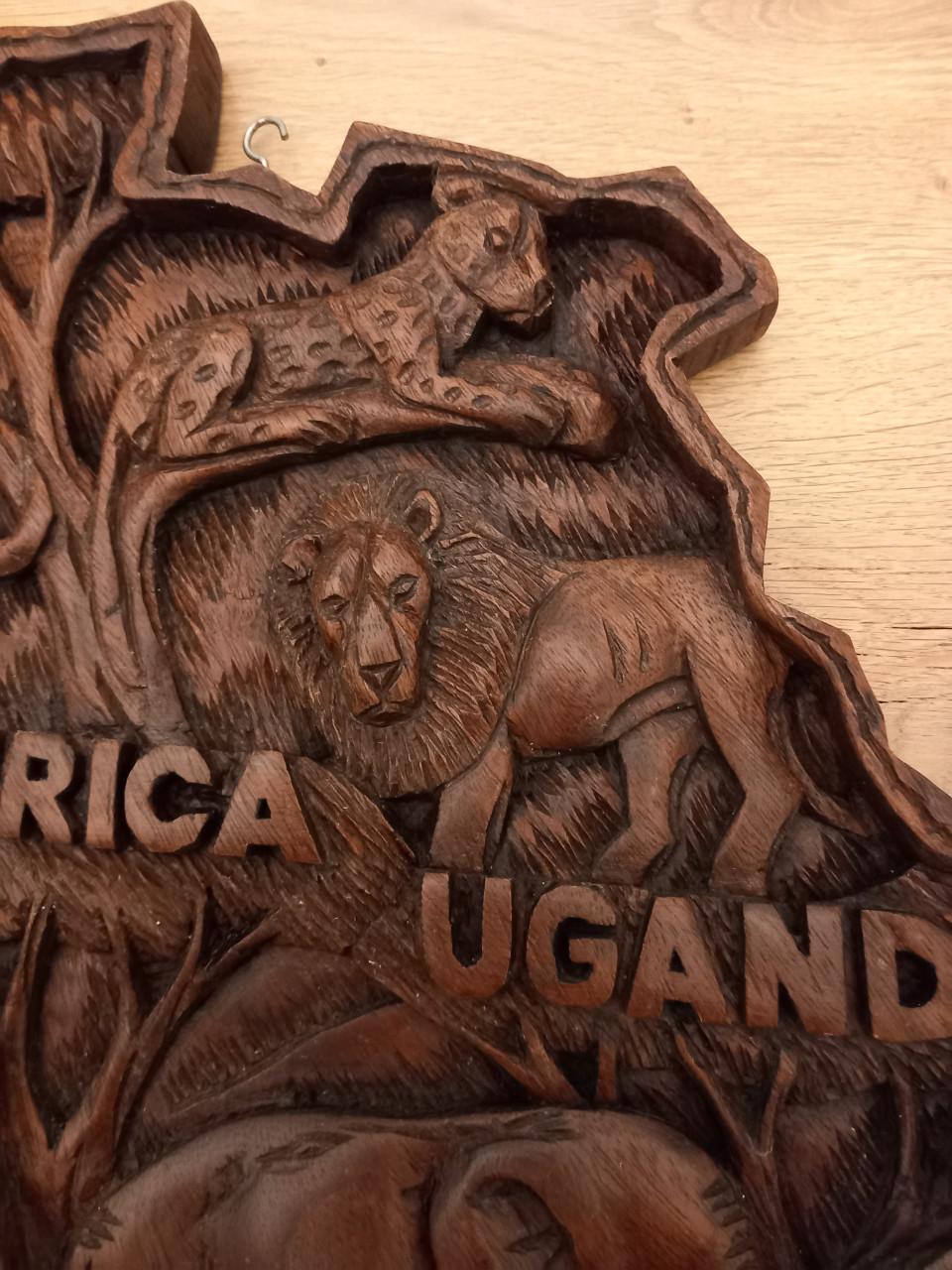 Houten wanddecoratie Afrika